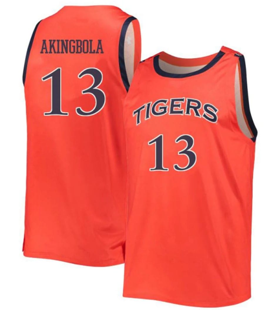 Babatunde Akingbola Jersey #13 Auburn Tigers College Basketball Orange