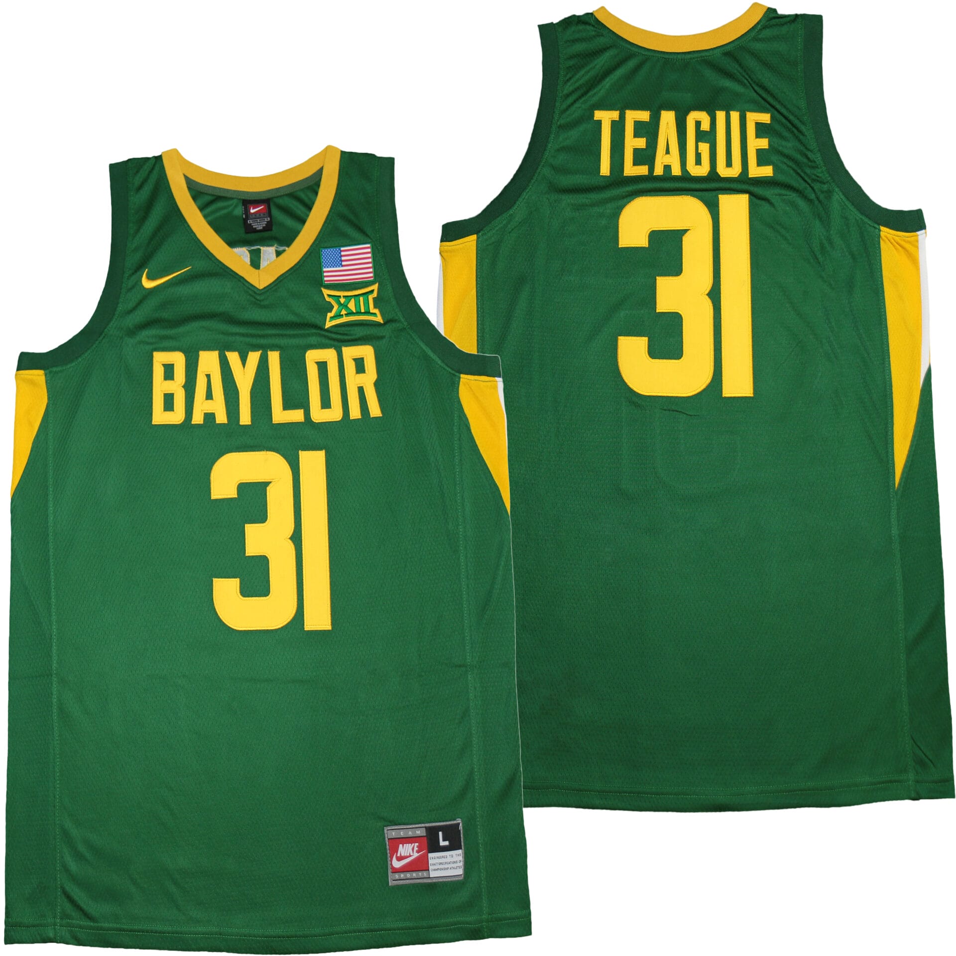 MaCio Teague Jersey #31 Baylor Bears NCAA Basketball