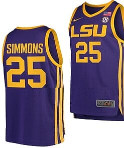 Ben Simmons Jersey #25 LSU Tigers College Basketball Purple