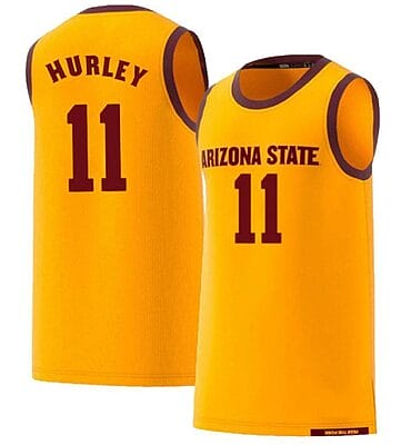 Bobby Hurley Jersey Arizona State Sun Devils College Basketball Yellow #11
