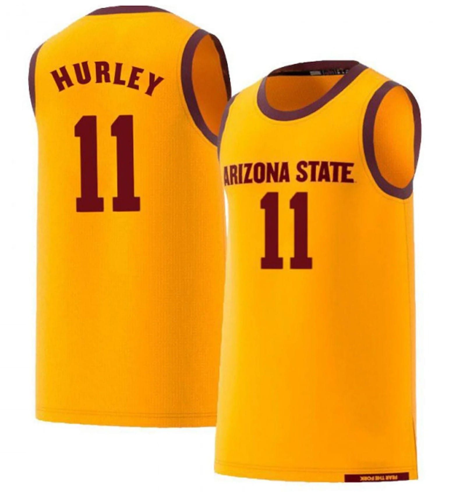 Bobby Hurley Jersey Arizona State Sun Devils College Basketball Yellow #11