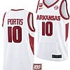 Bobby Portis Jersey #10 Arkansas Razorbacks College Basketball 100 Season White