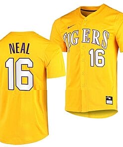 Brady Neal Jersey #16 Lsu Tigers Baseball NCAA College Vapor Untouchable Elite Gold