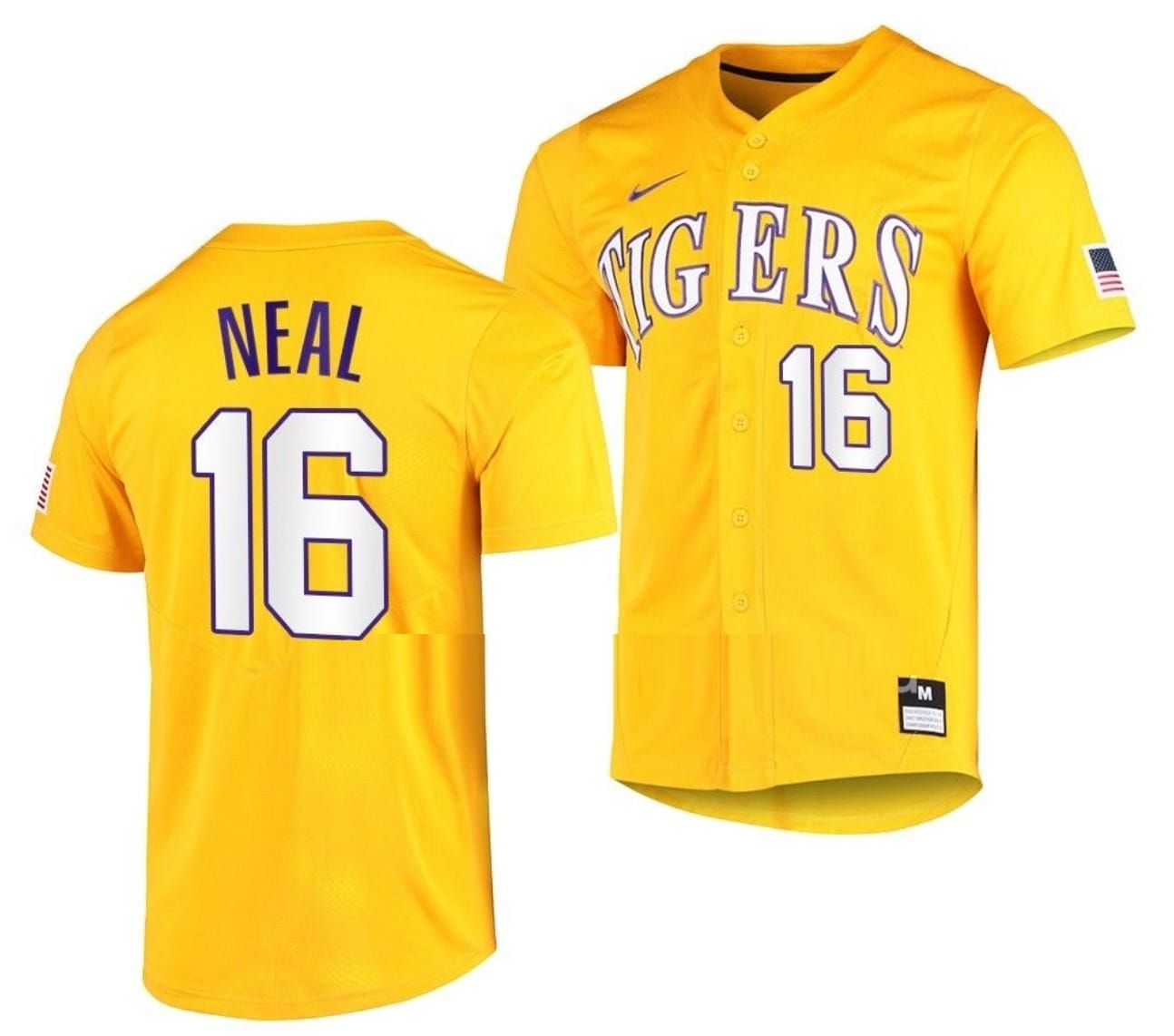 Brady Neal Jersey #16 Lsu Tigers Baseball NCAA College Vapor Untouchable Elite Gold