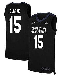 Brandon Clarke Jersey #15 Gonzaga Bulldogs College Basketball Black