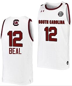 Brea Beal Jersey #12 South Carolina Gamecocks College Basketball White