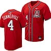 Brendan Summerhill Jersey #4 Arizona Wildcats Replica Baseball Full-Button Red