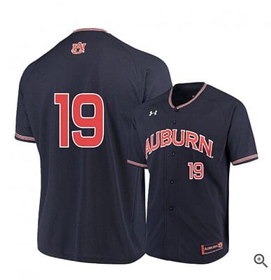 Brody Moore Jersey #19 Auburn Tigers Baseball NCAA College Navy Alumni