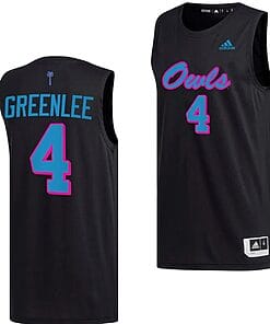 Bryan Greenlee Jersey #4 FAU Owls College Basketball Replica uniform Black