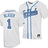 Bryce Blaser Jersey #1 North Carolina Tar Heels Baseball White Full-Button