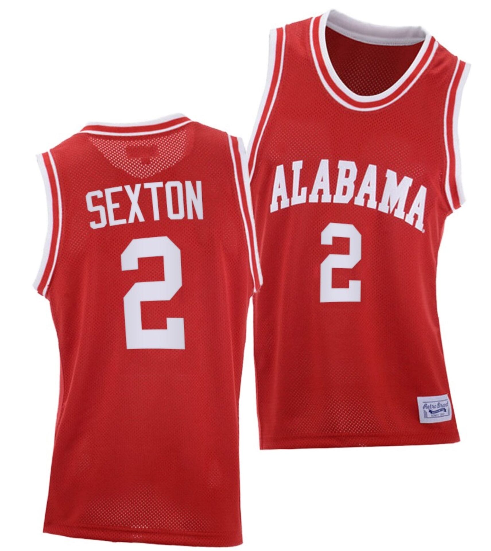 Collin Sexton Jersey Alabama Crimson Tide College Basketball Red Throwback #2