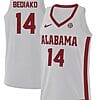 Charles Bediako Jersey Alabama Crimson Tide College Basketball Replica White #14