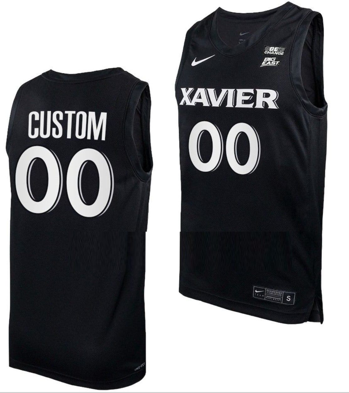 Custom Xavier Musketeers Jersey College Basketball Black Big East