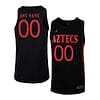Custom San Diego State Aztecs Jersey College Basketball Name and Number Elite Black Red