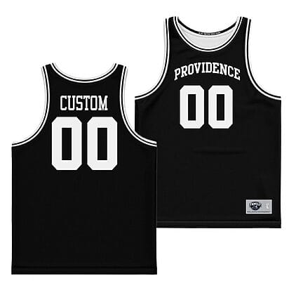 Custom Providence Friars Jersey Name and Number College Basketball Black