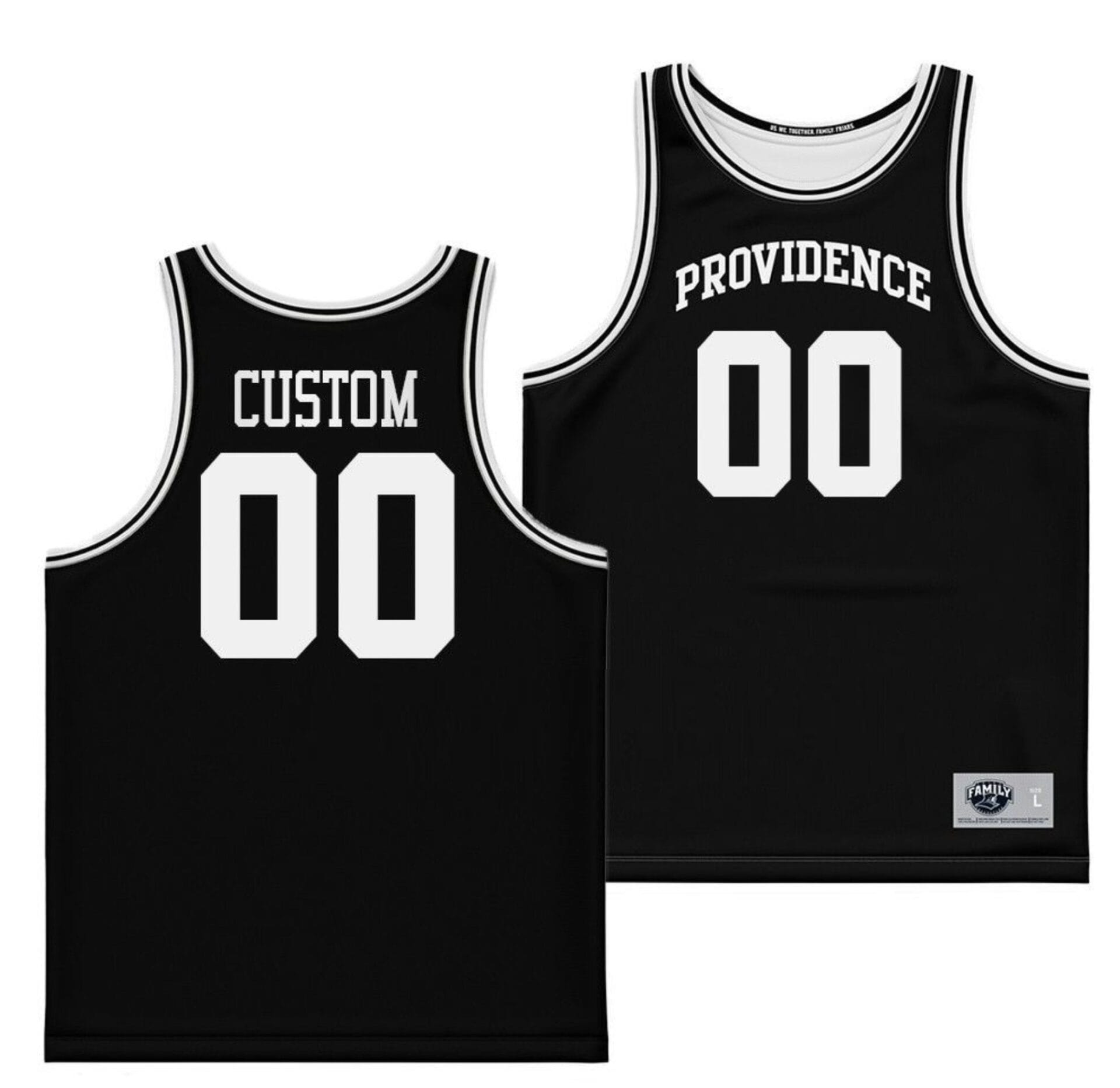 Custom Providence Friars Jersey Name and Number College Basketball Black