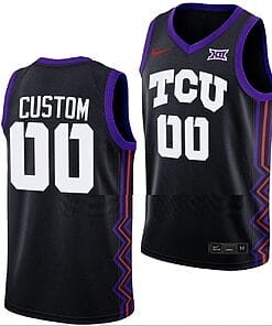 Custom TCU Horned Frogs Basketball Jersey