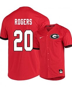 Chaney Rogers Jersey #20 Georgia Bulldogs Baseball NCAA College Red Elite Alumni