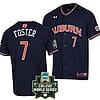 Cole Foster Jersey #7 Auburn Tigers Baseball NCAA College 2022 World Series Navy