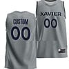 Custom Xavier Musketeers Jersey College Basketball Gray