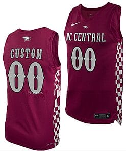 Custom NC Central Eagles Basketball Jersey
