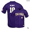 Cole Henry Jersey #18 Lsu Tigers Baseball NCAA College Purple Elite Alumni