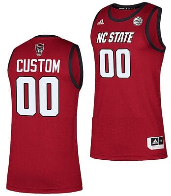 Custom NC State Wolfpack Jersey Name and Number College Basketball Swingman Red