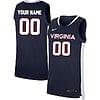 Custom Virginia Cavaliers Jersey Name and Number College Basketball Stitched Navy