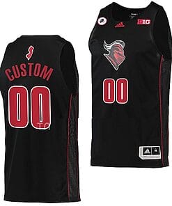 Custom Rutgers Scarlet Knights Jersey Name and Number College Basketball Swingman Black