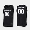 Custom Xavier Musketeers Jersey Name and Number College Basketball Black