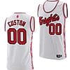 Custom Rutgers Scarlet Knights Jersey Name and Number College Basketball Retro White