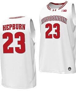 Chucky Hepburn Jersey Wisconsin Badgers