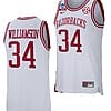 Corliss Williamson Jersey #34 Arkansas Razorbacks College Basketball 2022 NCAA March Madness Retro White