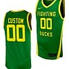 Custom Oregon Ducks Jersey Name and Number Replica College Basketball uniform Green