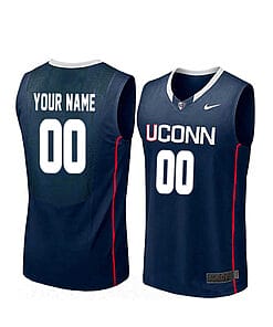 Custom UConn Huskies Jersey College Basketball Name and Number Elite Navy