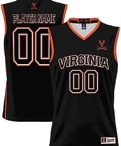 Custom Virginia Cavaliers Jersey Name and Number GameDay Greats Basketball Lightweight Black