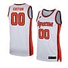 Custom Syracuse Orange Basketball Jersey College Name and Number Swingman White