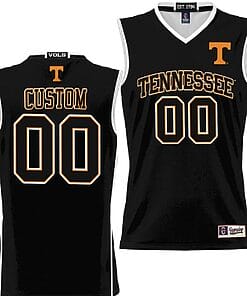 Custom Tennessee Vols Jersey Name and Number NIL College Basketball Lightweight Black