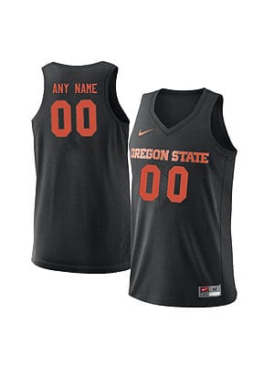Custom Oregon State Beavers Jersey College Basketball Name and Number Elite Black