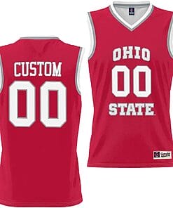 Custom Ohio State Buckeyes Jersey Name And Number College Basketball Lightweight Scarlet