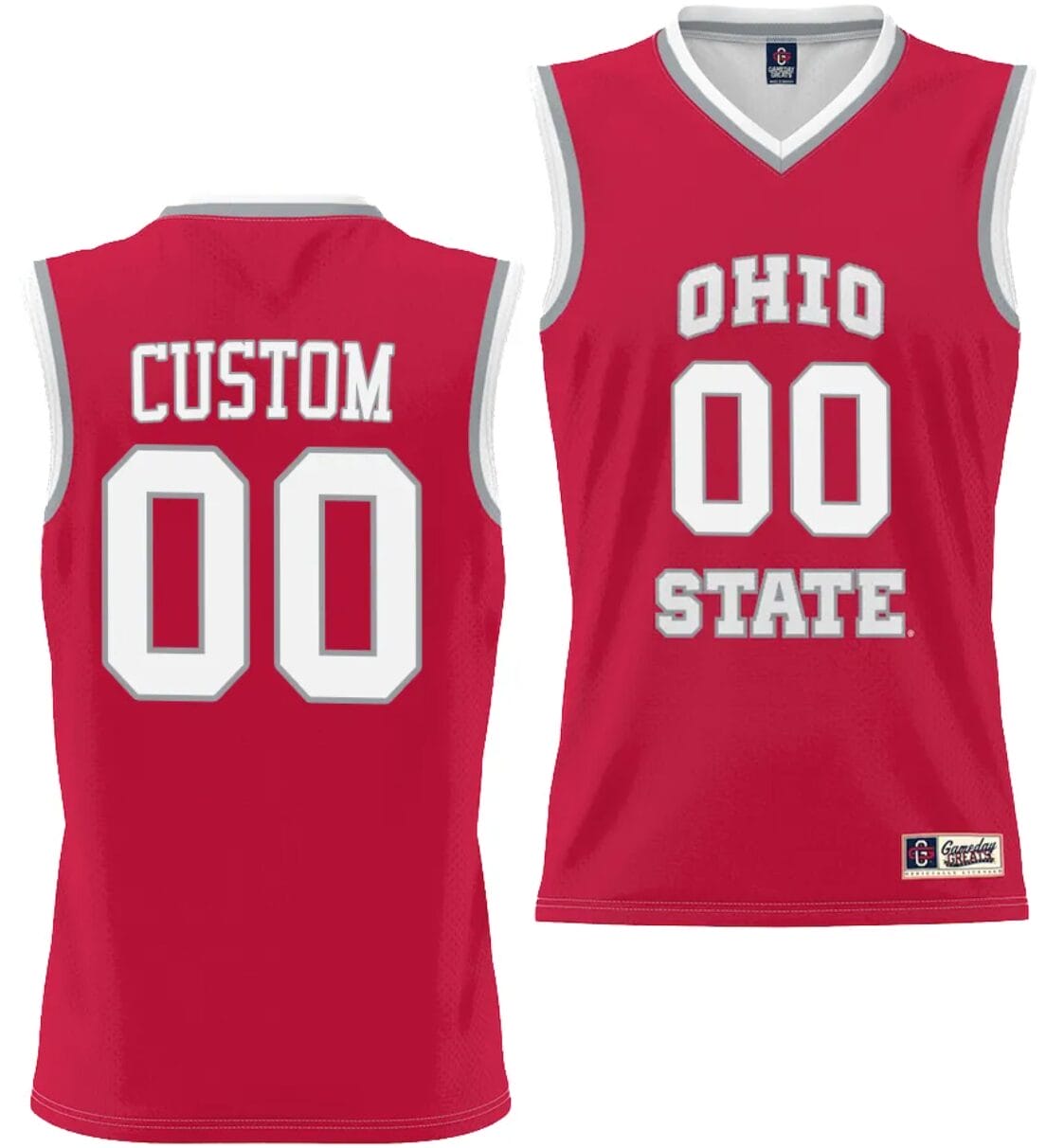 Custom Ohio State Buckeyes Jersey Name And Number College Basketball Lightweight Scarlet