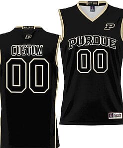 Custom Purdue Boilermakers Jersey Name and Number NIL College Basketball Lightweight Black