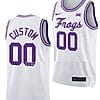 Custom TCU Horned Frogs Jersey College Basketball Classic White