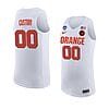 Custom Syracuse Orange Basketball Jersey College Name and Number White
