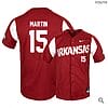 Casey Martin Jersey #15 Arkansas Razorbacks Baseball NCAA College Alumni Elite Red