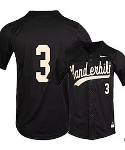 Cooper Davis Jersey #3 Vanderbilt Commodores Baseball NCAA College Black Alumni