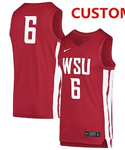 Custom Washington State Cougars Basketball Jersey