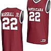 Carlos Marshall Jr Jersey #22 Santa Clara Broncos Basketball NIL Lightweight Maroon