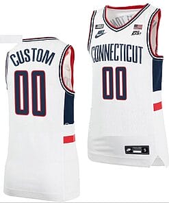 Custom UConn Huskies Jersey College Basketball Alumni White