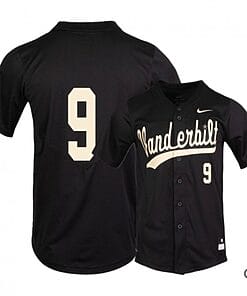 Carter Young Jersey #9 Vanderbilt Commodores Baseball NCAA College Black Alumni